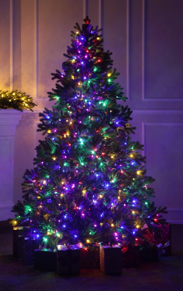 Full 3D Műfenyő 230 cm-750 LED színes-Black Hill Spruce