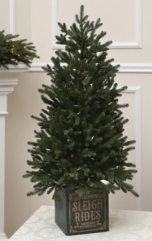 Cserepes műfenyő 100% 3D-Norway Spruce 122 cm