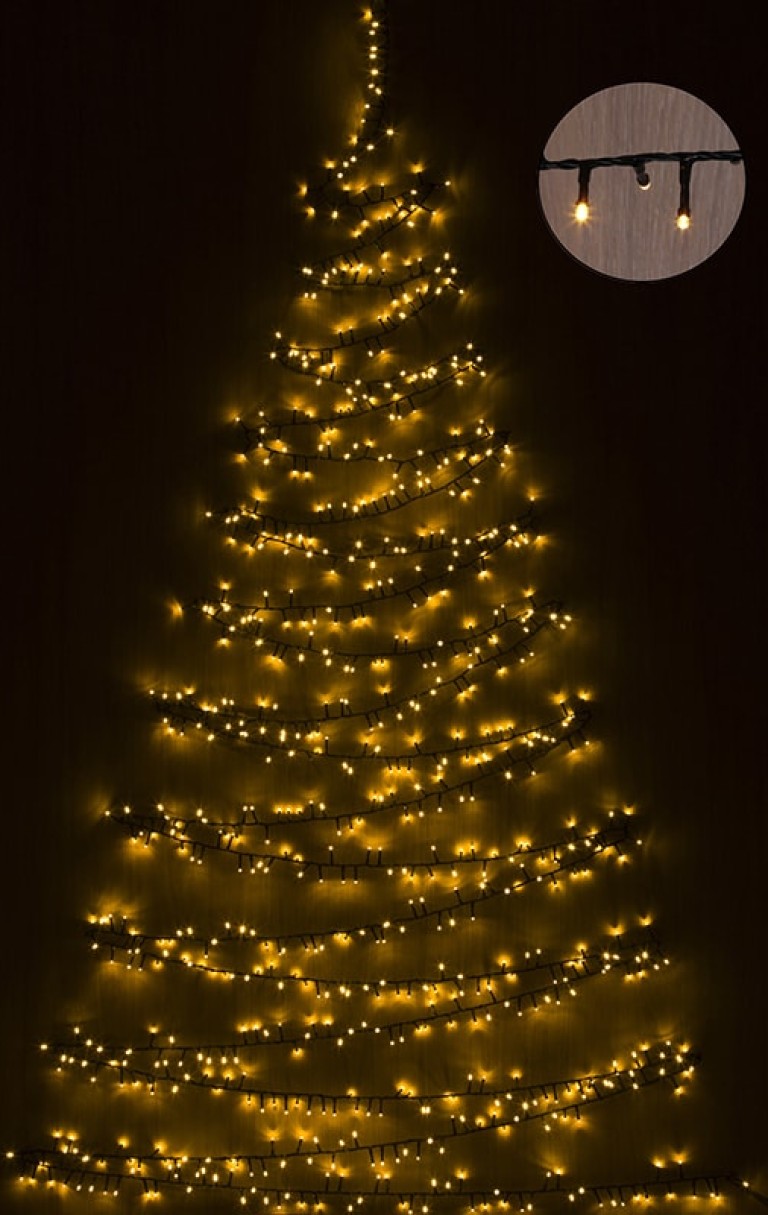 Karácsonyfa fénygirland, 800 LED-16 m