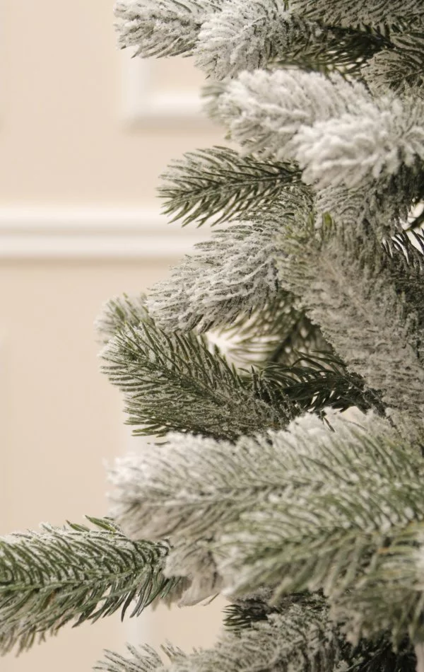 Asztali havas műfenyő-90 cm-Full 3D-LED 50-White Angel