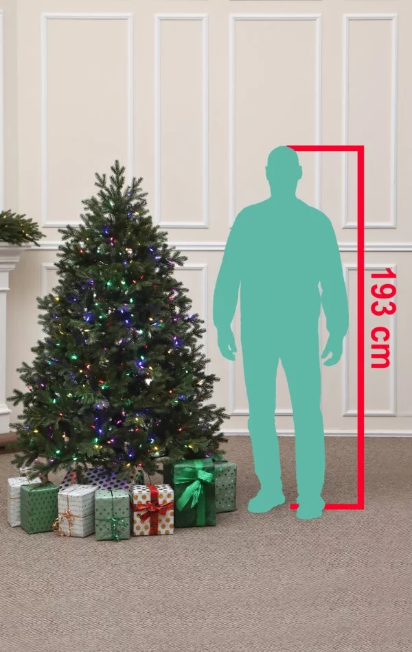 Full 3D Műfenyő-185 cm-400 LED-Rocky Mountain Spruce