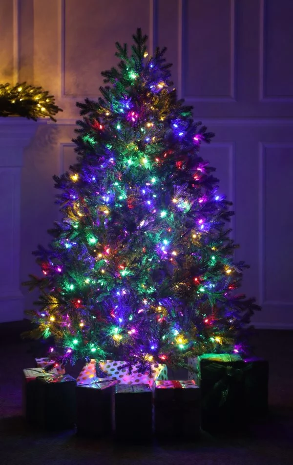 Műfenyő 180 cm Full 3D-400 LED szines-Rocky Mountain Spruce