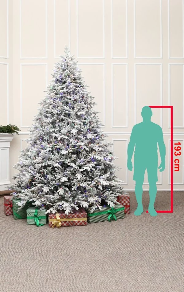 Havas műfenyő Full 3D levéllel 300 cm-Dual LED 1300-Alpine Fraser Snowy