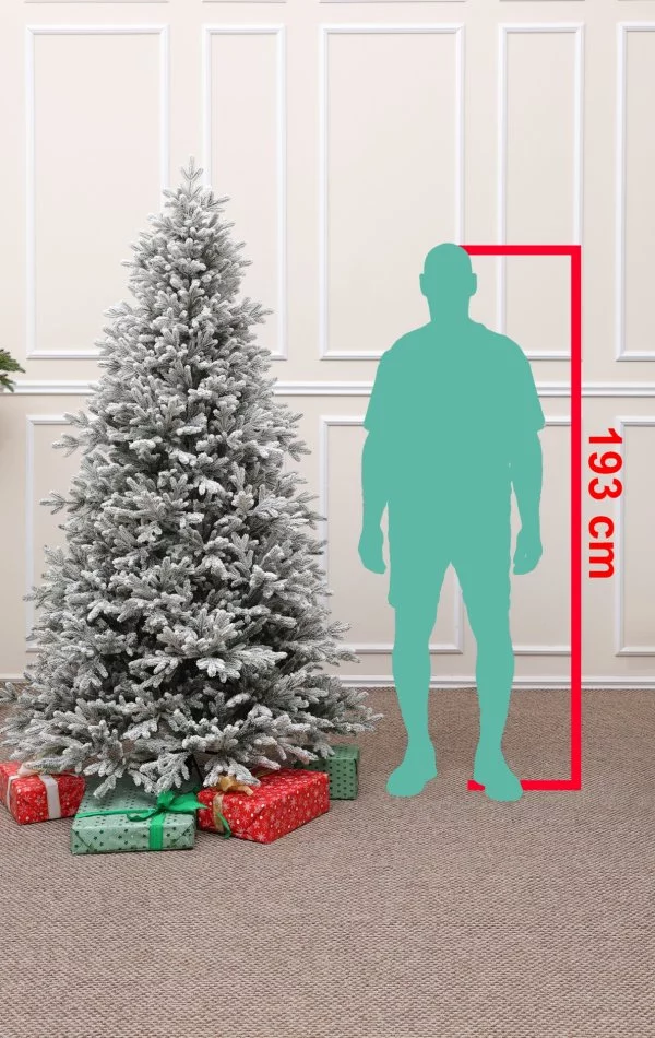 Havas Műfenyő 215 cm Full 3D levél-Balsam Fir Snowy
